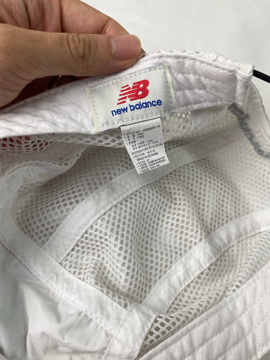 뉴발란스 화이트 러닝캡 매쉬캡 상품이미지7