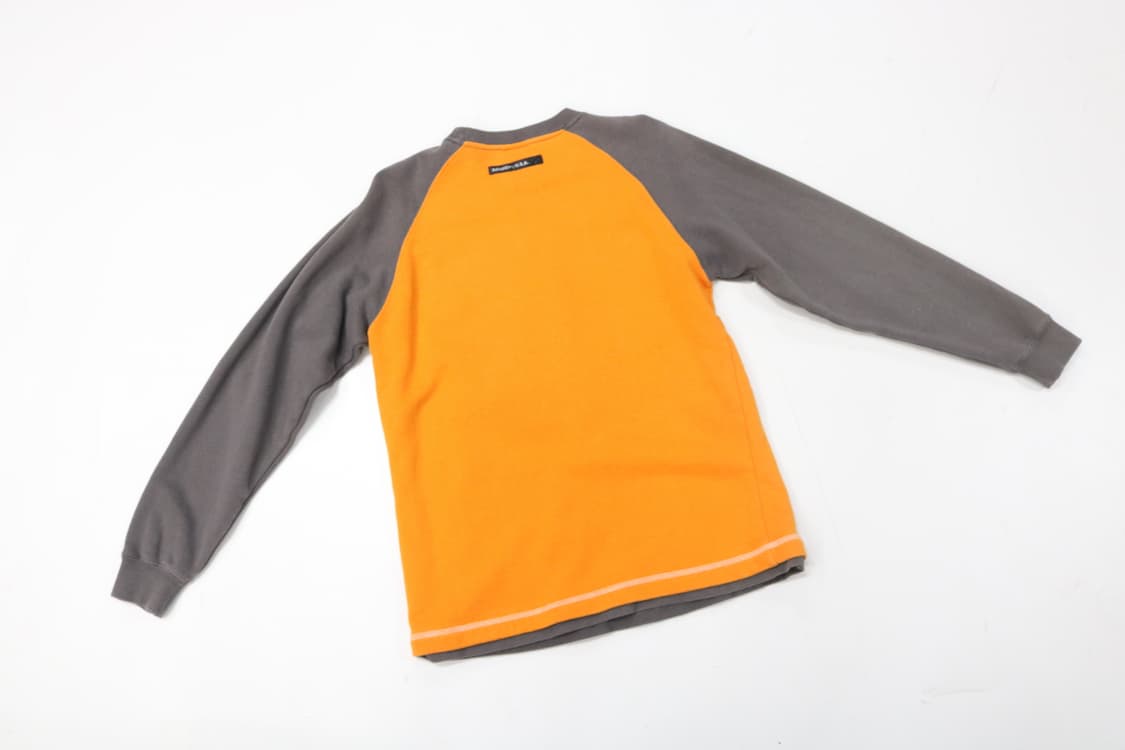 배드보이 빈티지 드래곤 그래픽 오렌지 배색 맨투맨 상품이미지7