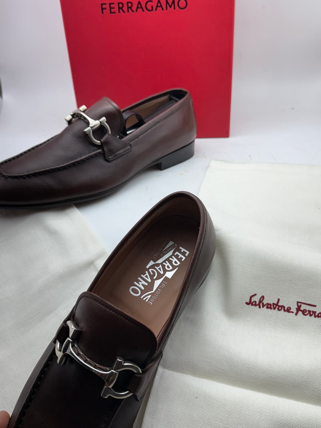 정품)페라가모구두255 상품이미지8