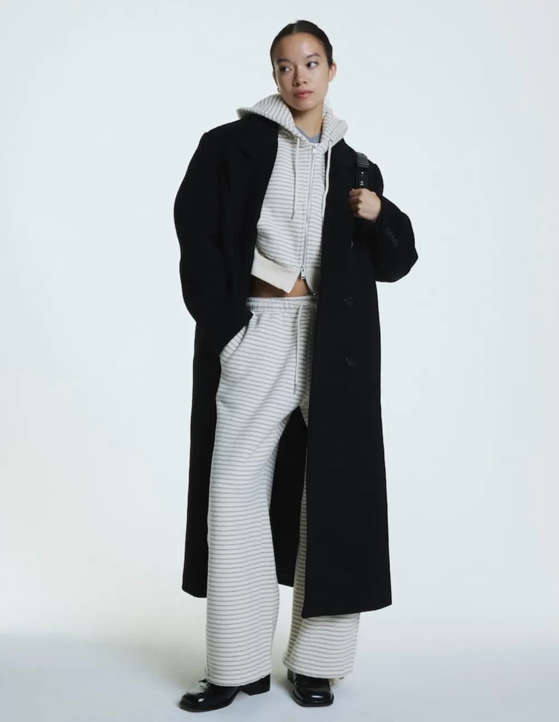 글로니 스트라이프 후드집업 상품이미지2