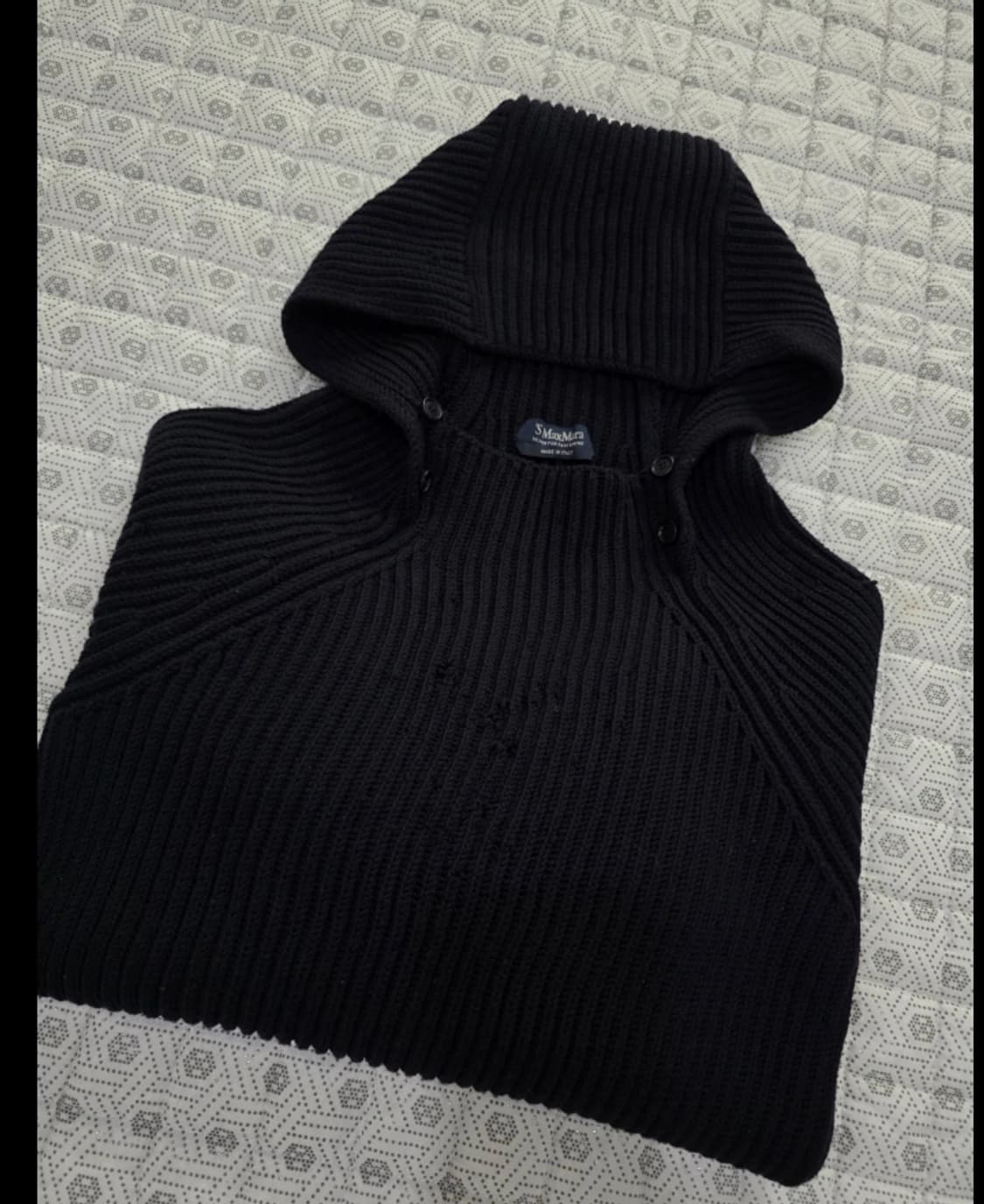 막스마라 MaxMara 블랙 니트 후드티 55 상품이미지4