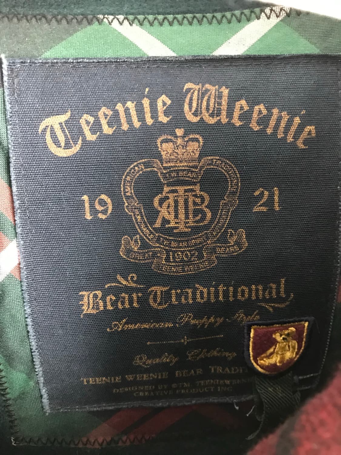 티니위니 체크 떡볶이코트 자켓 더플코트 duffle coat green 상품이미지8