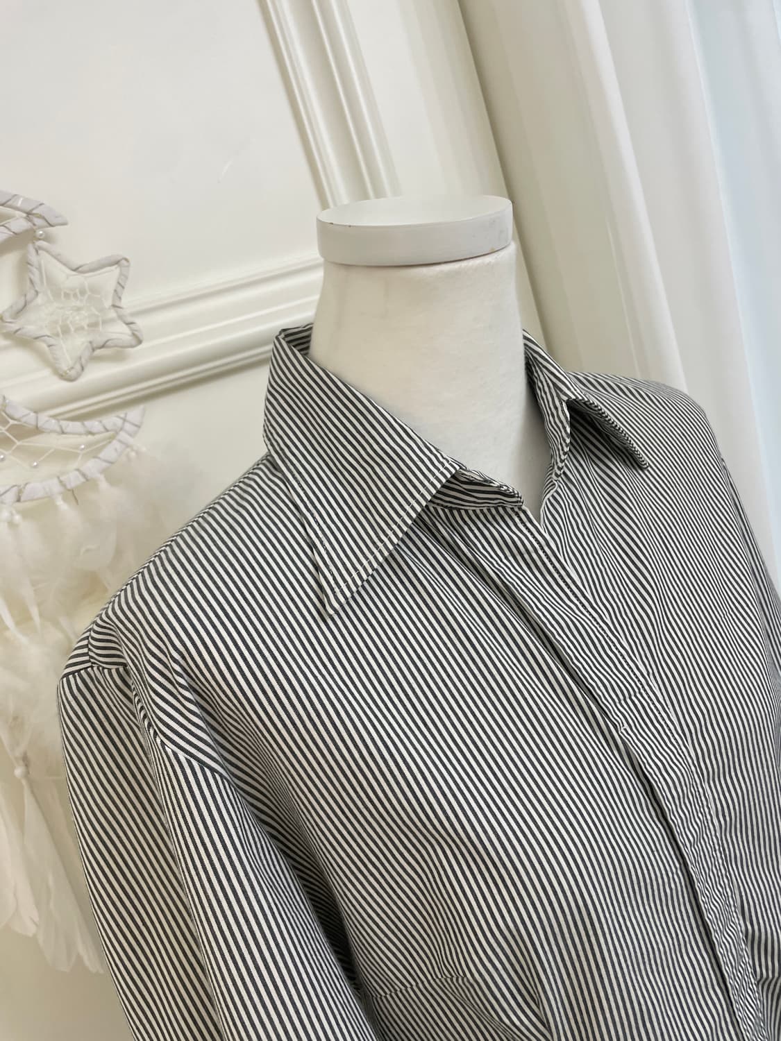 black stripe line basic shirt 상품이미지8