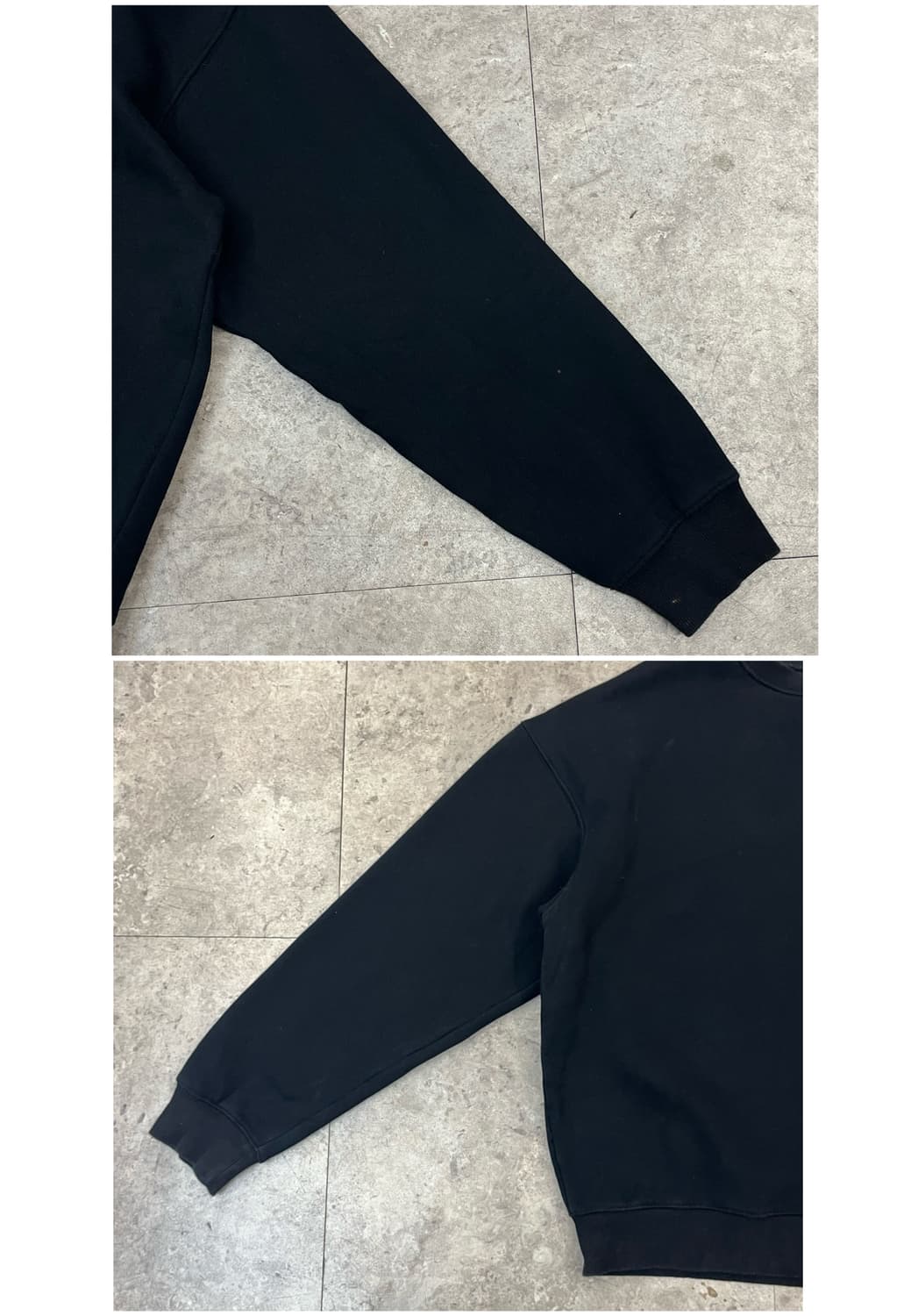 아이앱 스튜디오 기모 맨투맨 블랙 2XL #csz1871 상품이미지7