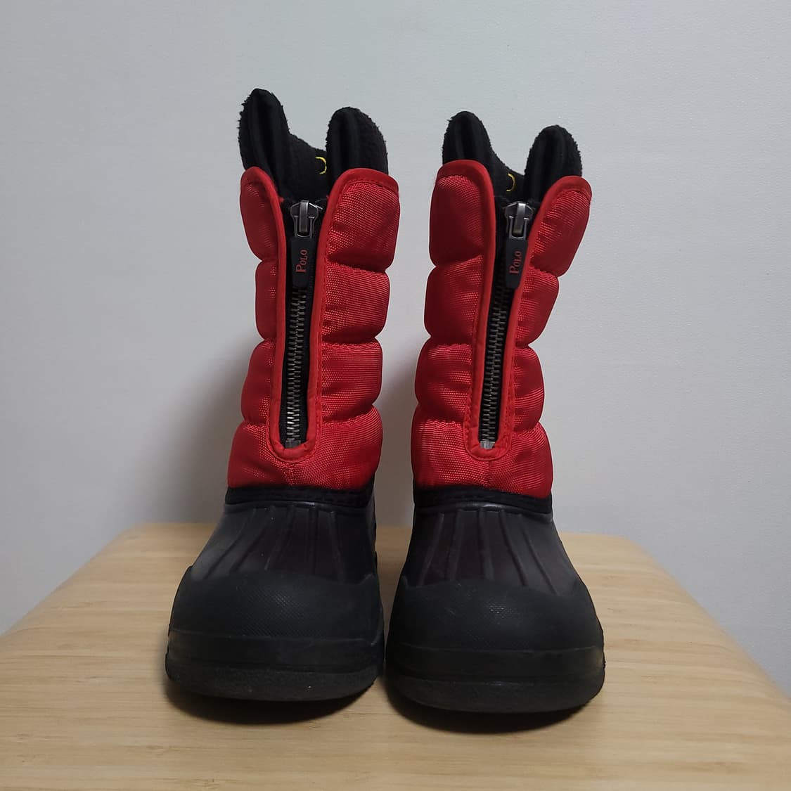 (170) POLO 폴로 랄프로렌 아동 부츠 레드 블랙 상품이미지3