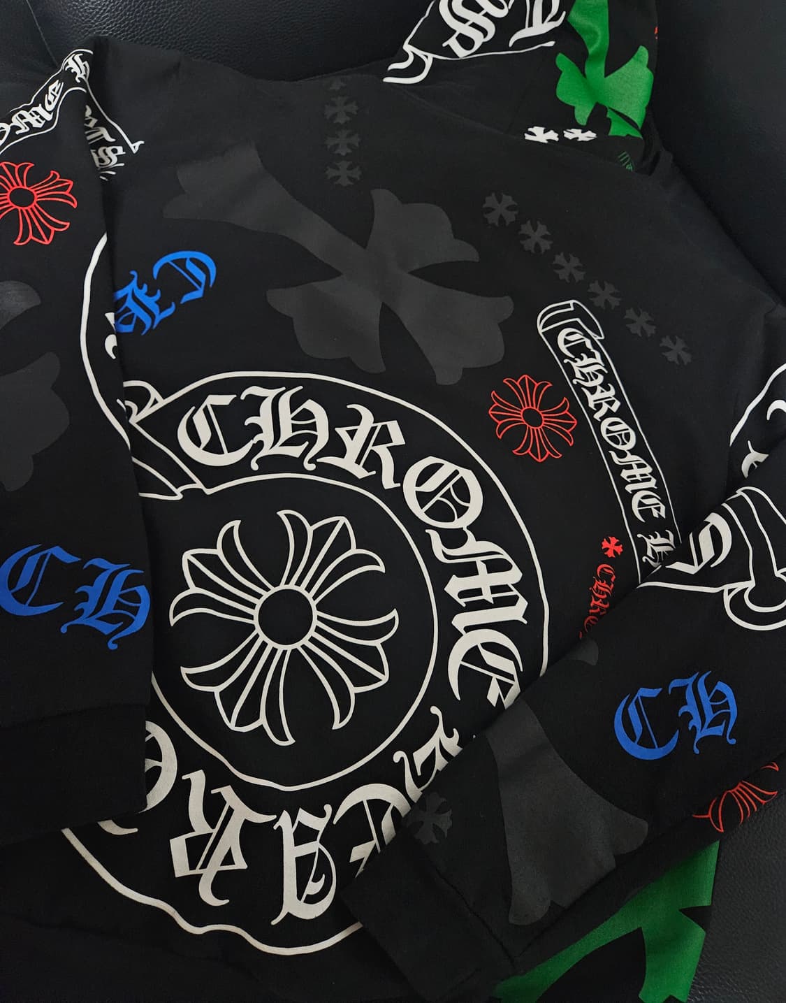 XL 크롬하츠 스탠실후드티 상품이미지2