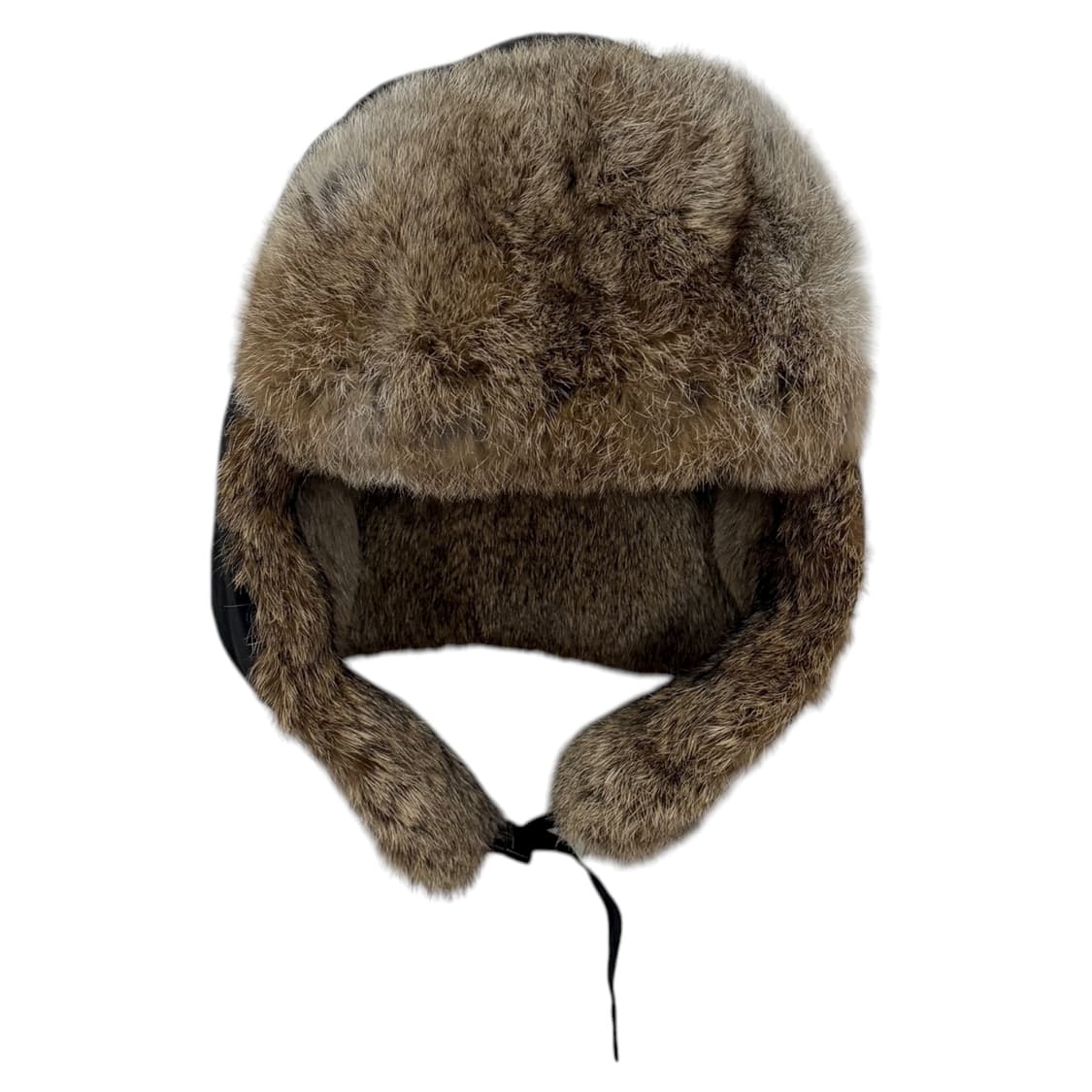 컬럼비아 빈티지 래빗퍼 토끼털 트루퍼햇 Y2K 귀도리 방한 모자 블랙 상품이미지2