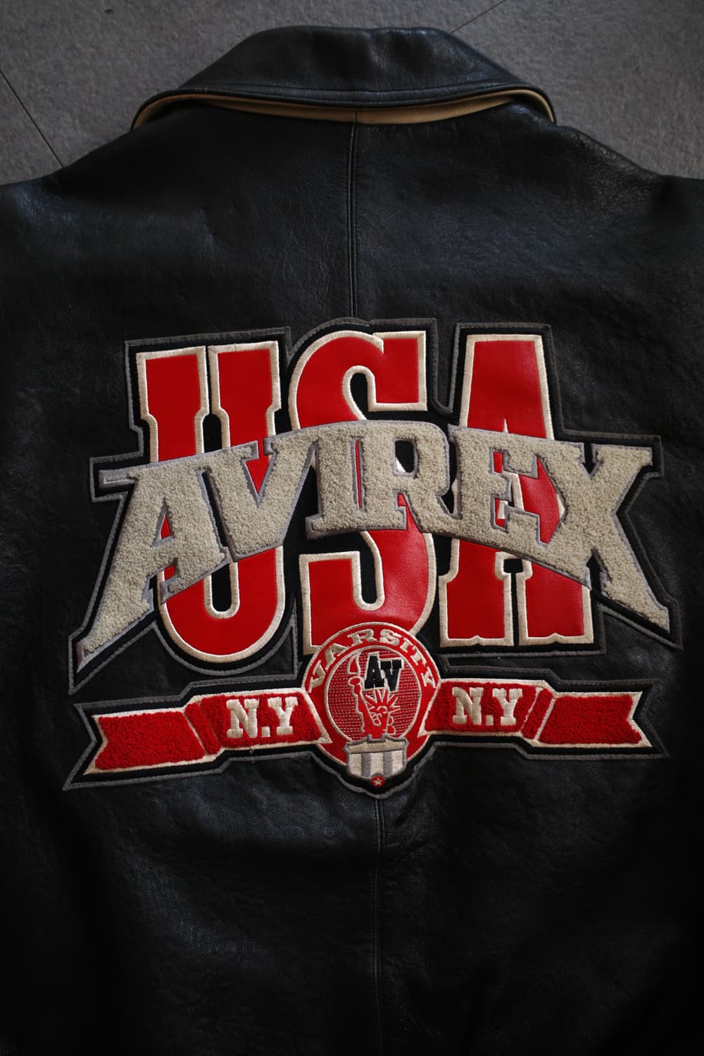 아비렉스 레더 바시티 자켓 상품이미지8