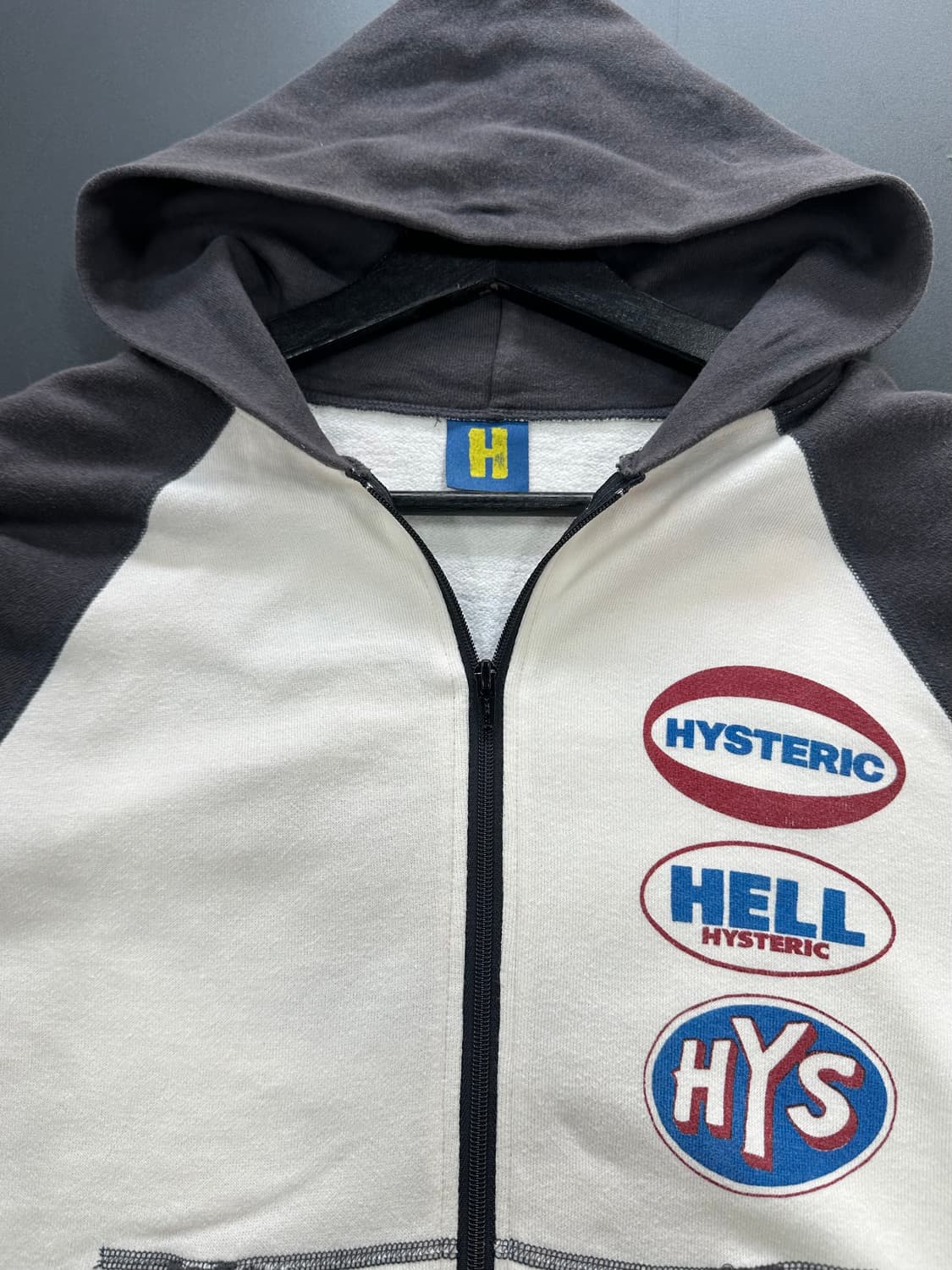 히스테릭글래머 90s아카이브 백로고 래글런 후드집업 상품이미지8