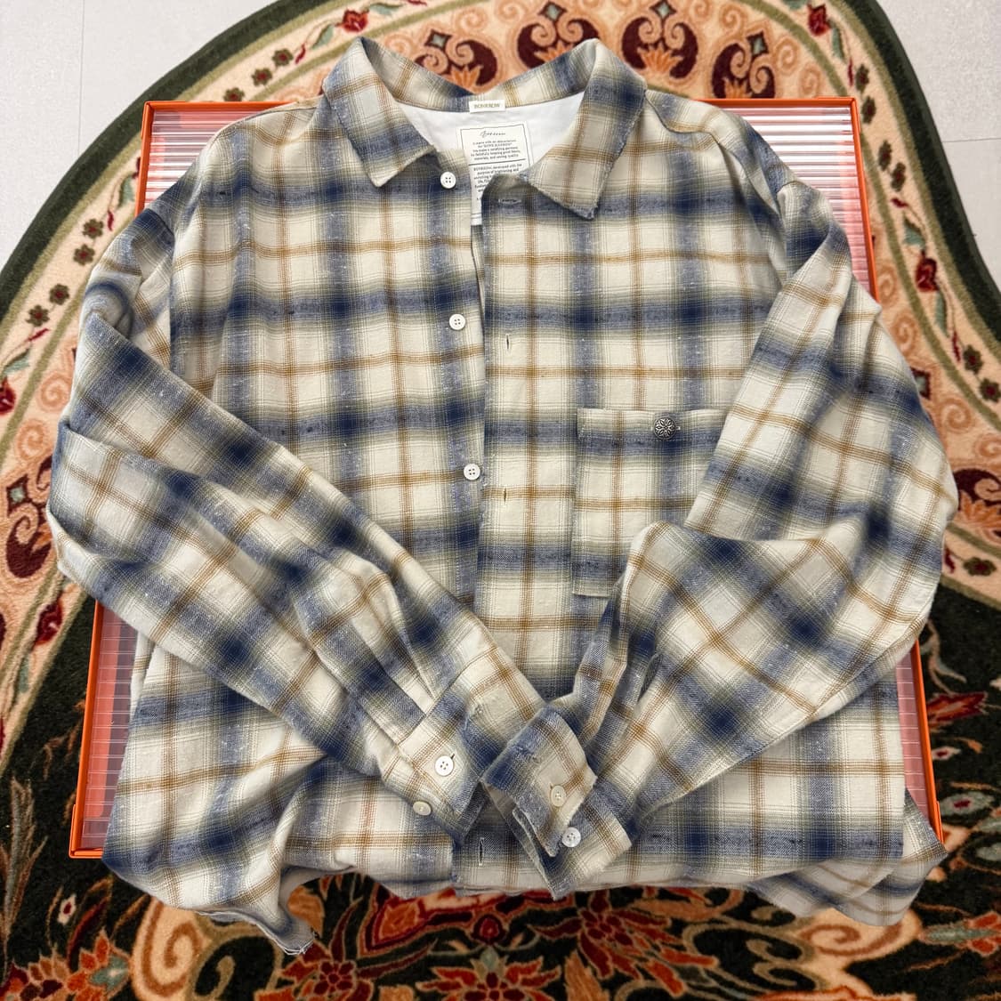 본로우 플란넬 오버셔츠 2사이즈 상품이미지3