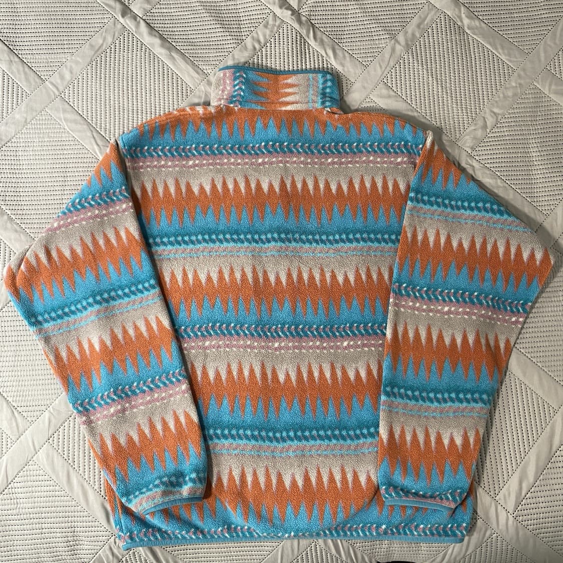 20FW 파타고니아 신칠라 스냅-티 플리스 풀오버 오렌지 스카이블루 상품이미지4