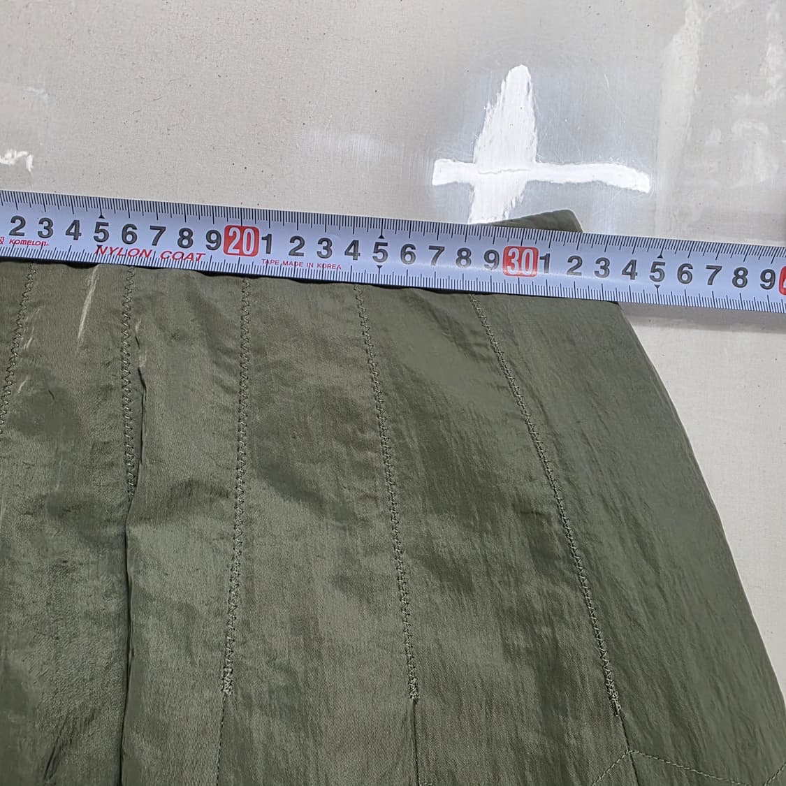 칼라거펠트 플레어 롱스커트 55 카키 A라인 스커트 여성 치마 상품이미지4