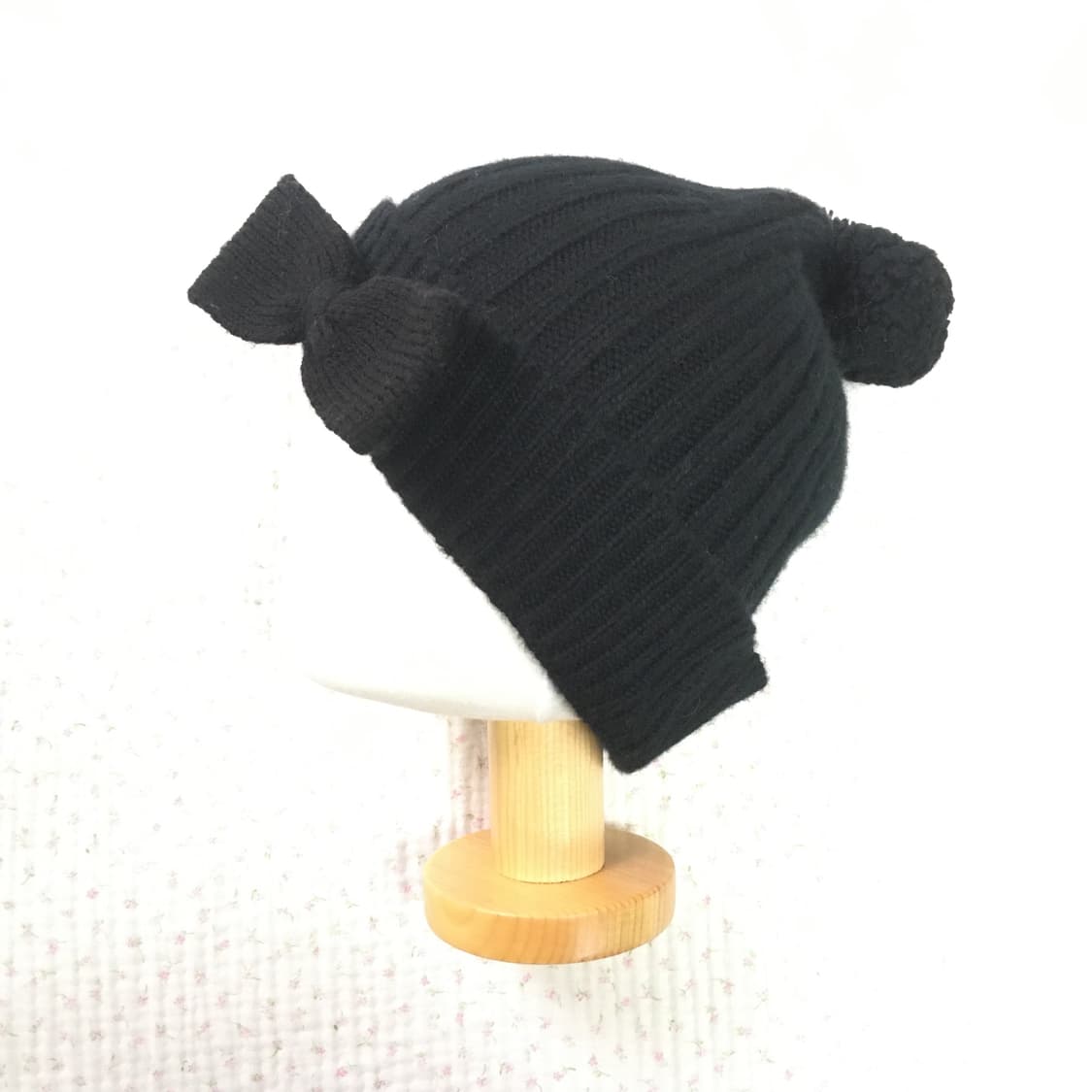 JPN/ 리본비니 폼폼이리본비니 모리룩리본비니 모리걸리본비니 상품이미지1