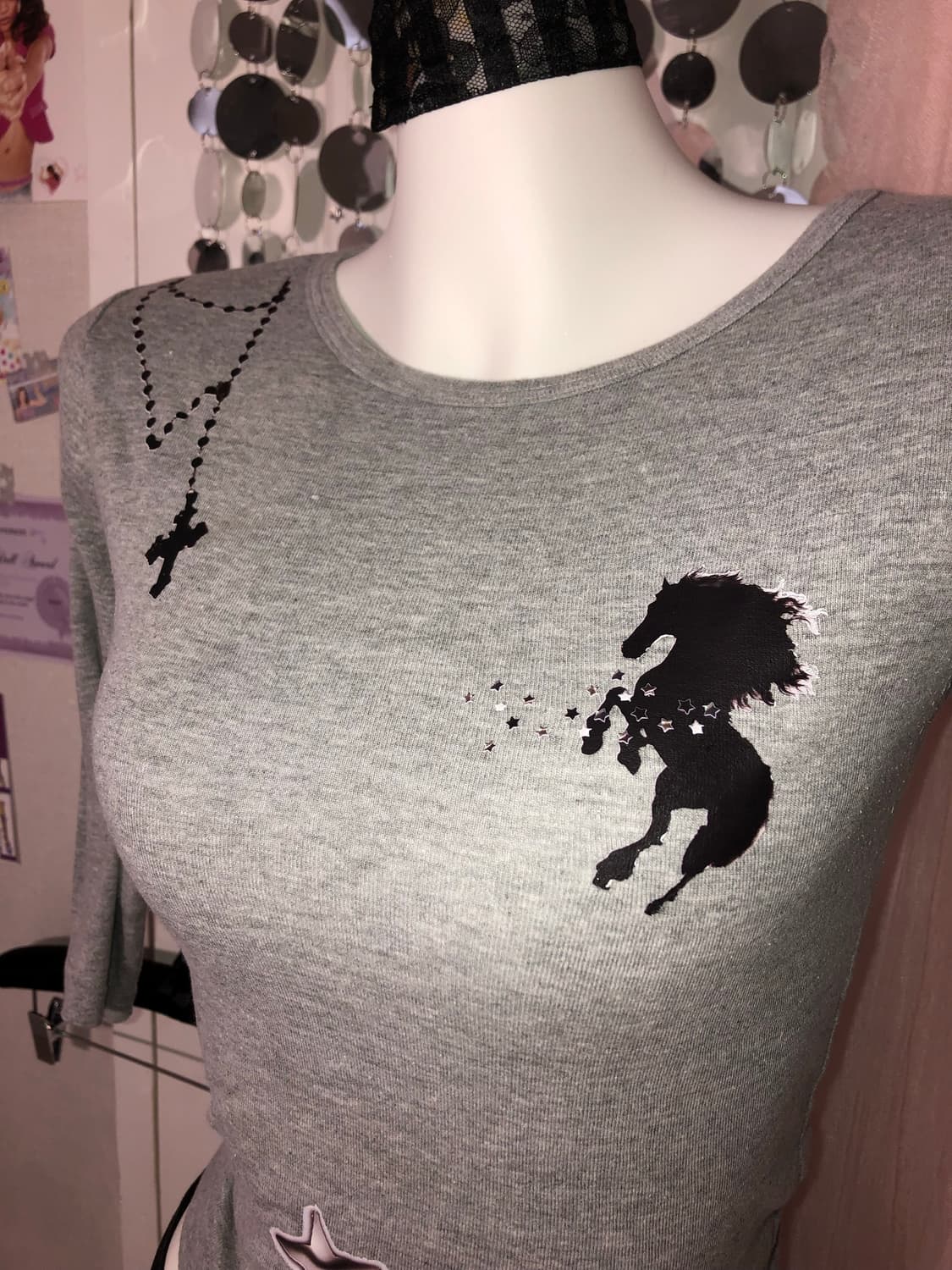 horse gray top 상품이미지2