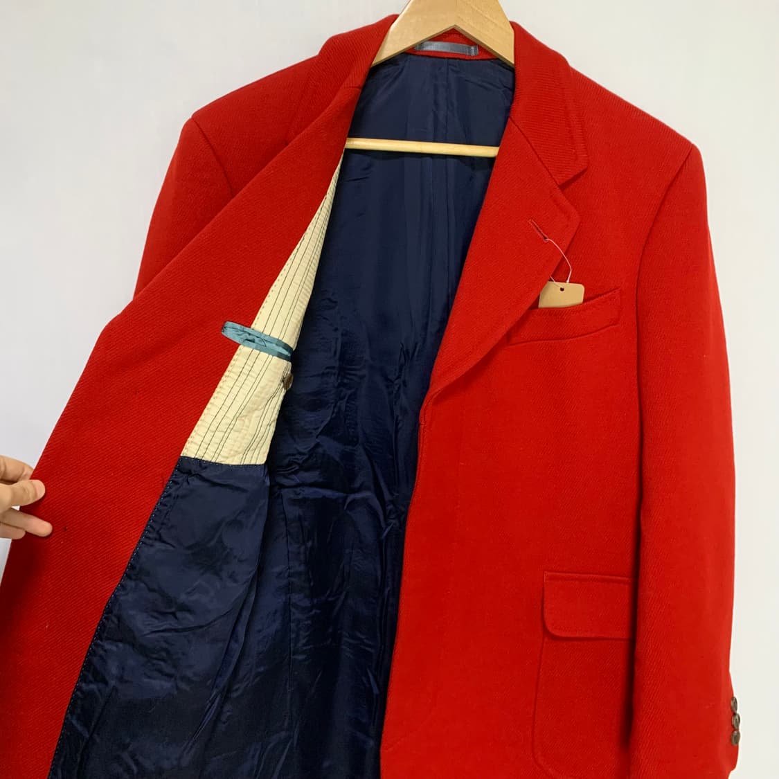 폴스미스 빈티지 레드 모직 롱 코트 M 상품이미지5