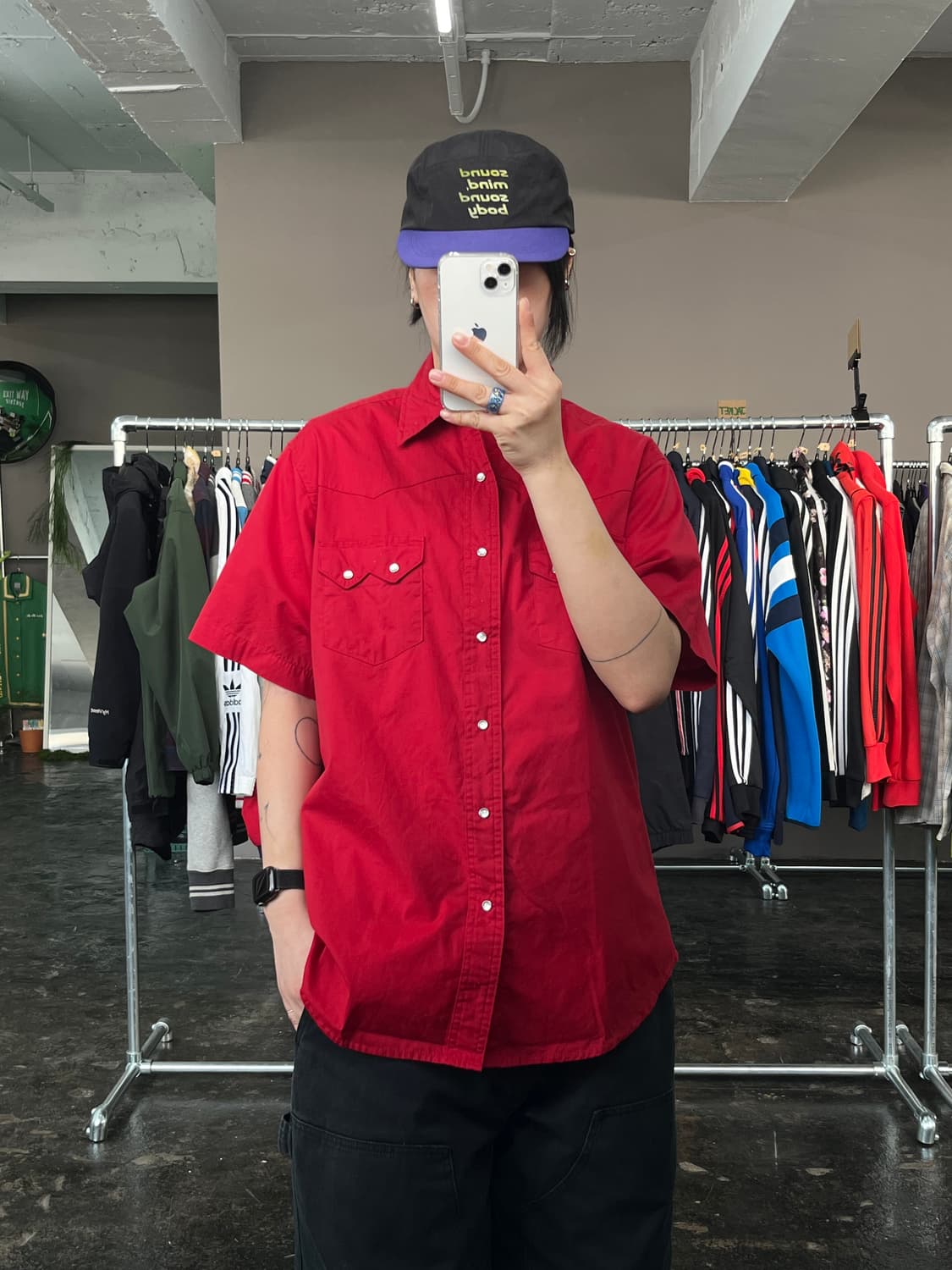 랭글러 웨스턴 반팔 셔츠  상품이미지1