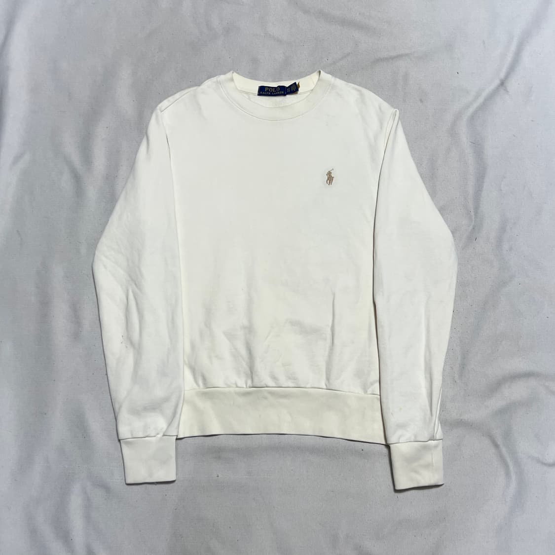 XS 폴로랄프로렌 아이보리 포니 화이트 맨투맨 상품이미지2