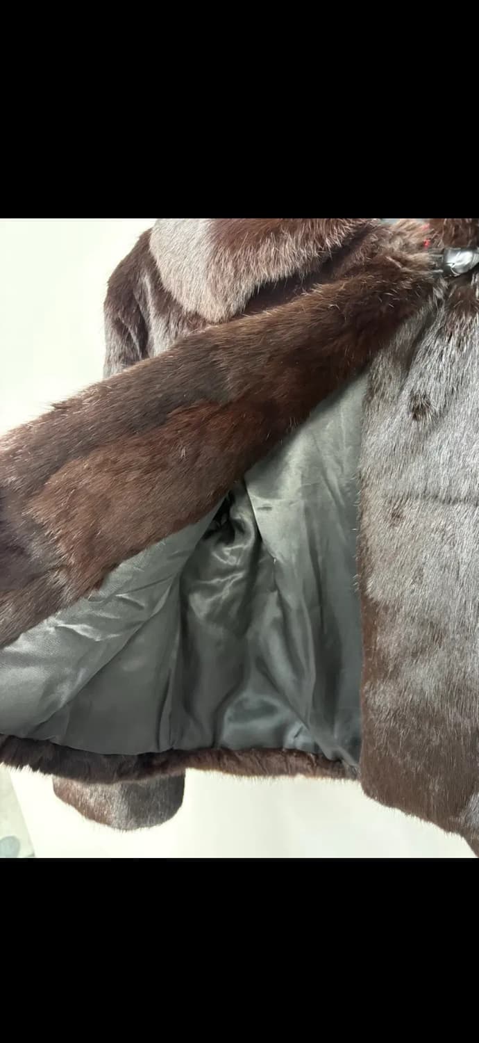 Vert Dense 모피 안감 레이온 퍼 자켓 H1979 상품이미지4