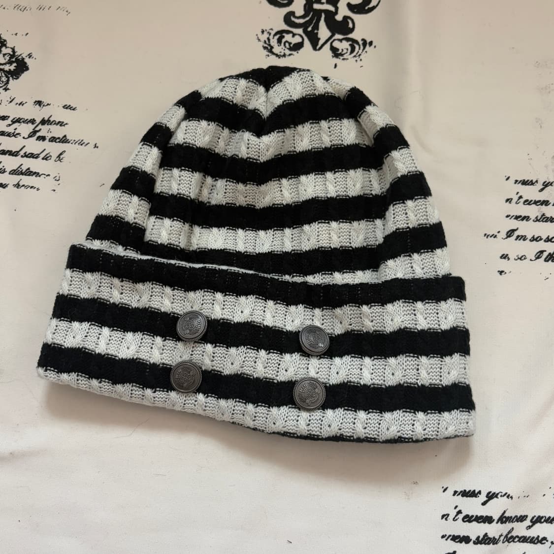 • Stripes Napoleon Burton Beanie 상품이미지3