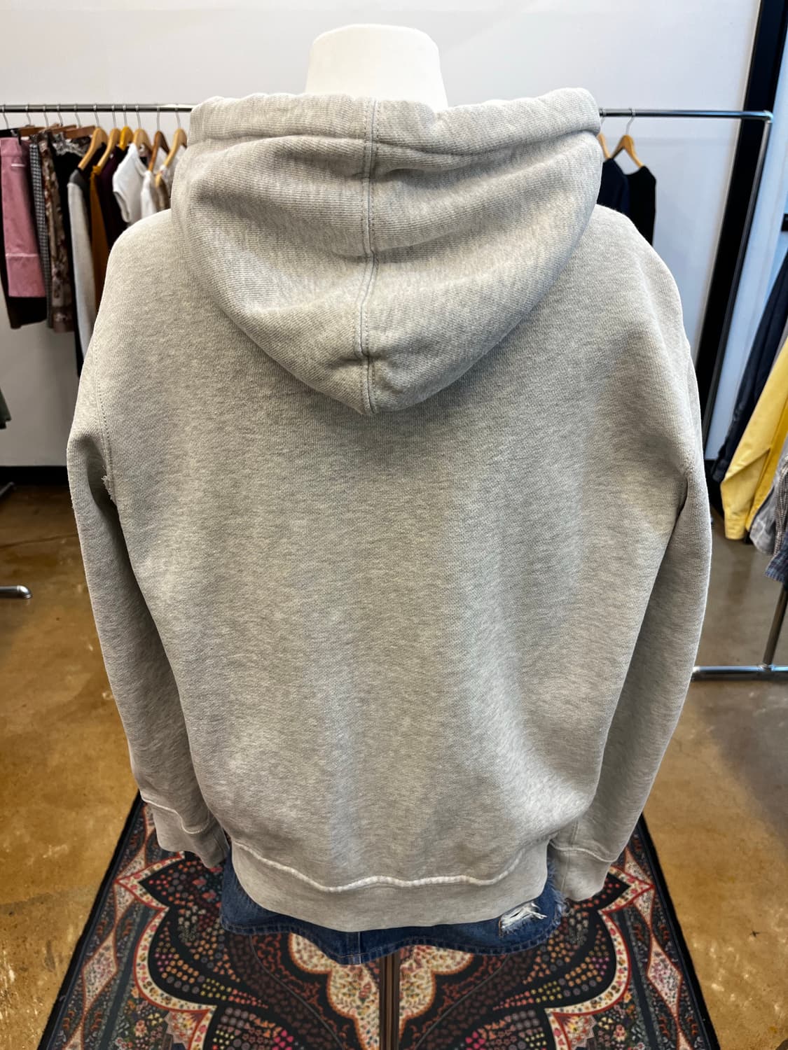 90's 폴로 랄프 로렌 써멀 후드 집업 그레이 상품이미지4