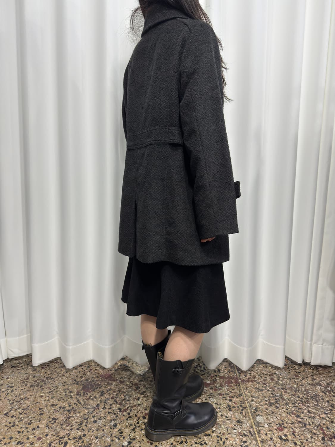 sans fin gray button coat 상품이미지6