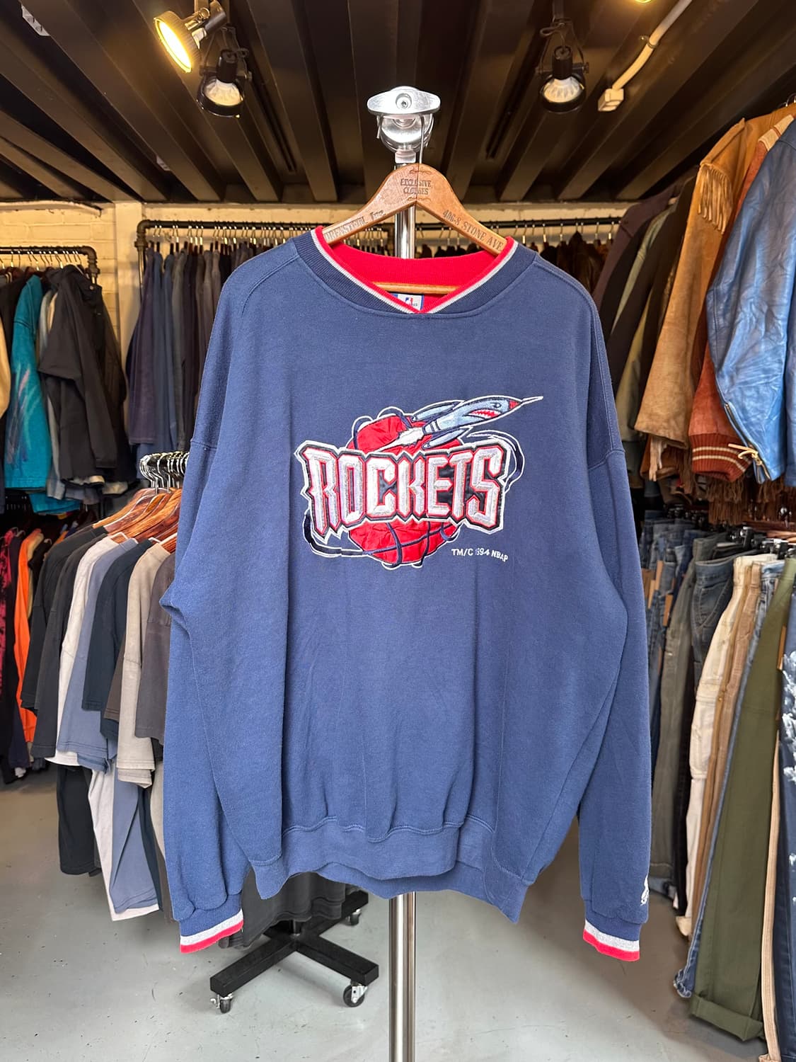 90s 스타터 NBA 휴스턴 로케츠 스웻셔츠 1994 상품이미지1