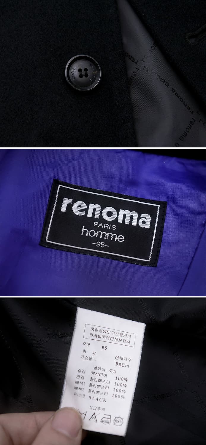 레노마 파리 옴므 퓨어 캐시미어 싱글 발마칸 트렌치 코트 (100+) 상품이미지10