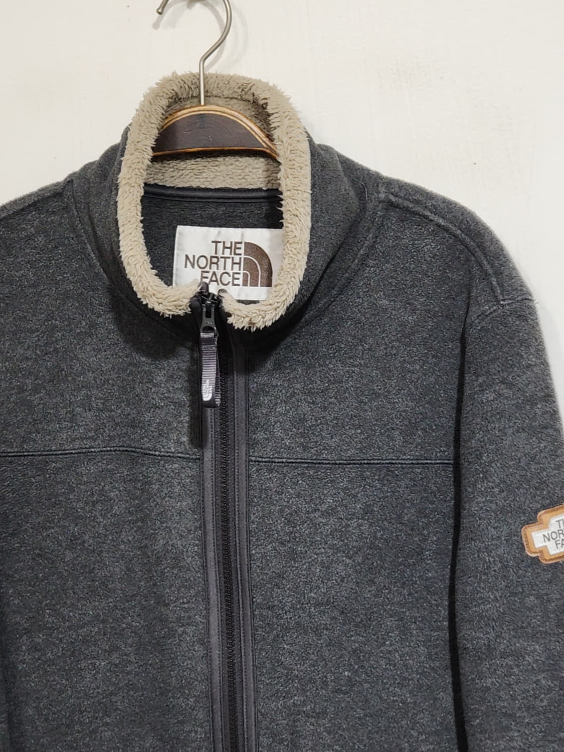 (100) 노스페이스 플리스 점퍼 차콜 후리스 자켓  상품이미지2