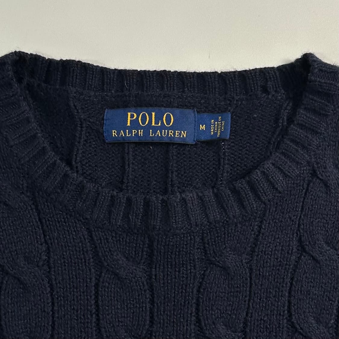 폴로 랄프로렌 네이비 케이블 니트 상품이미지5