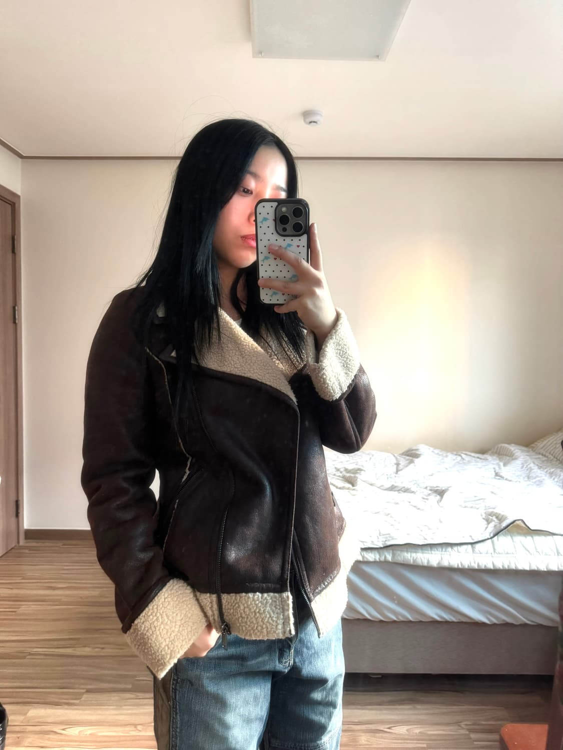 브라운 무스탕 상품이미지4