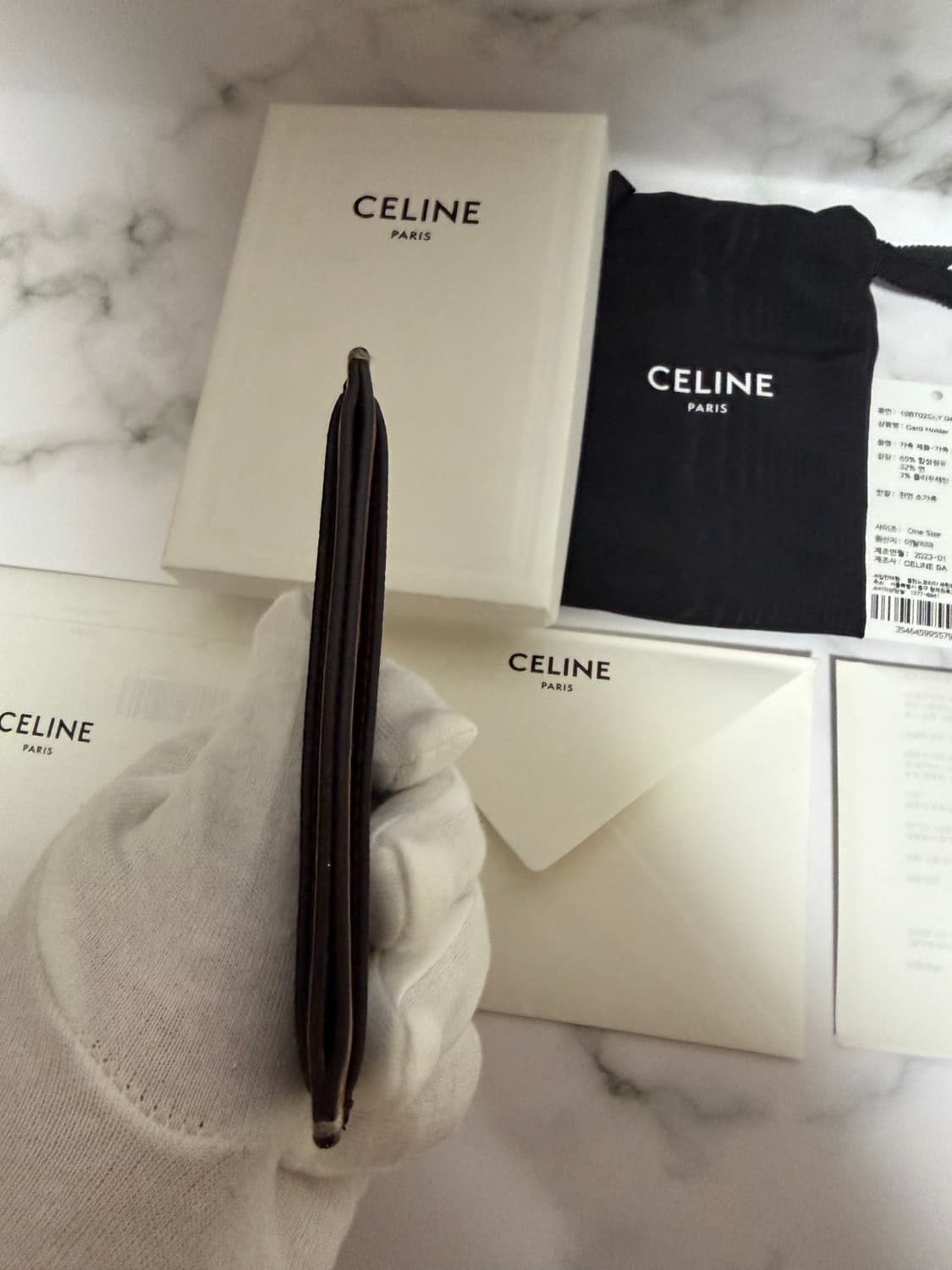 셀린느 트리옹프 캔버스 카드지갑 상품이미지6