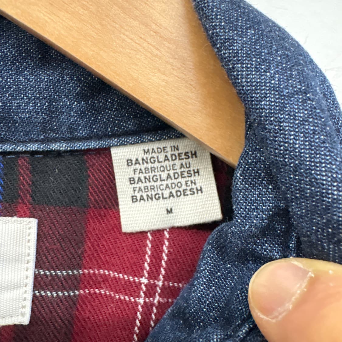 리바이스 체크 셔츠 남방 데님 카라 남성 L 상품이미지4