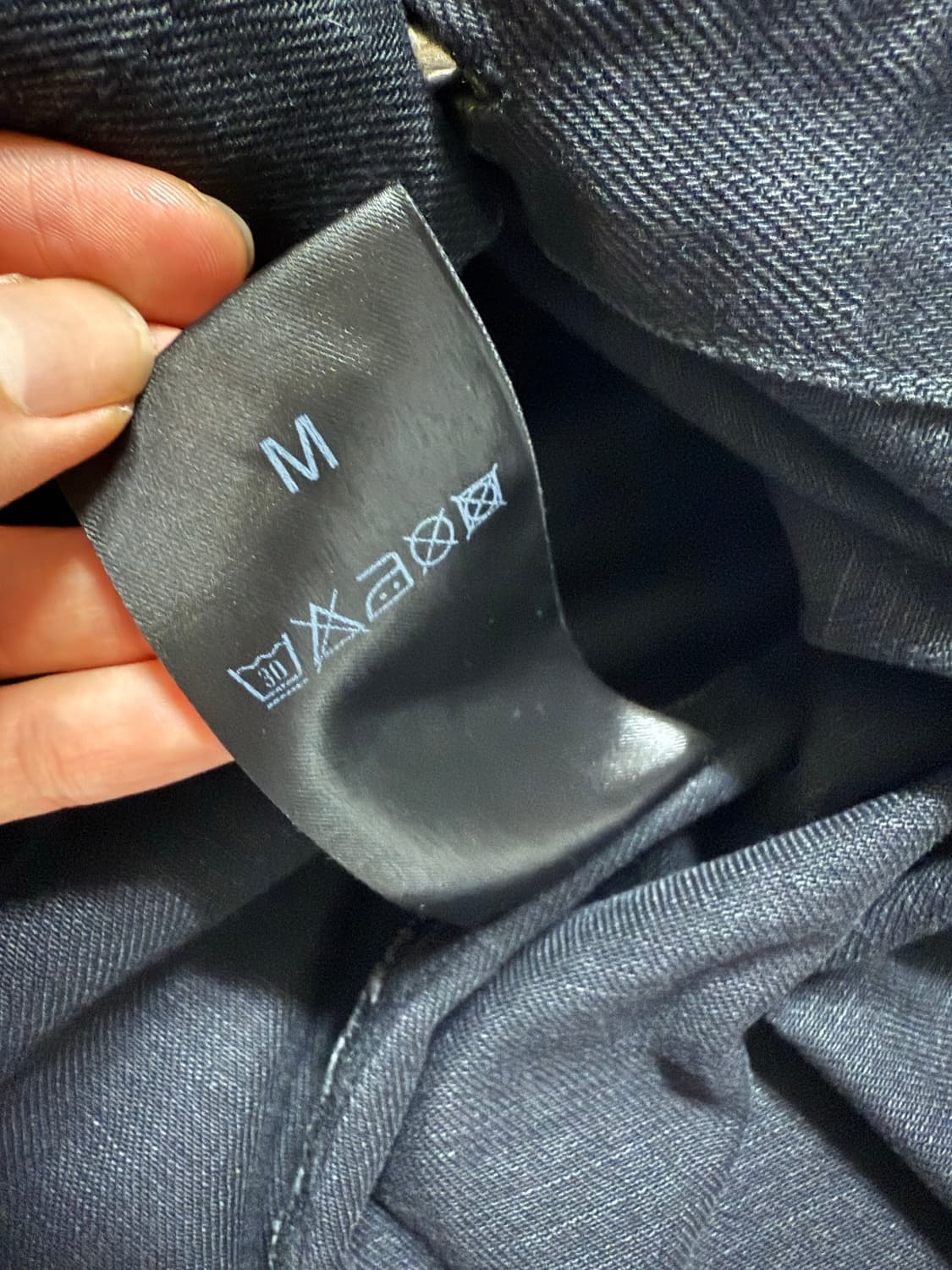 [m] 라프시몬스 패치 로고 데님셔츠 자켓 상품이미지5