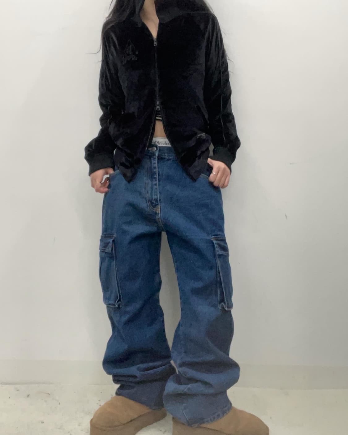 denim wide pocket pants 상품이미지1
