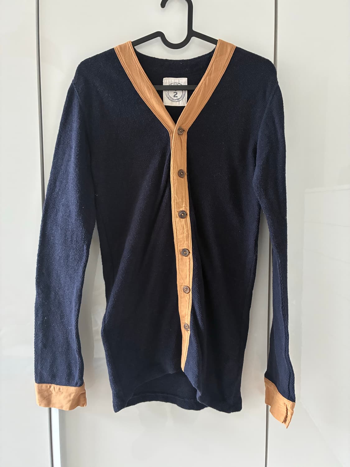 45RPM(포티파이브알피엠) 코튼 니트 가디건 네이비 상품이미지1