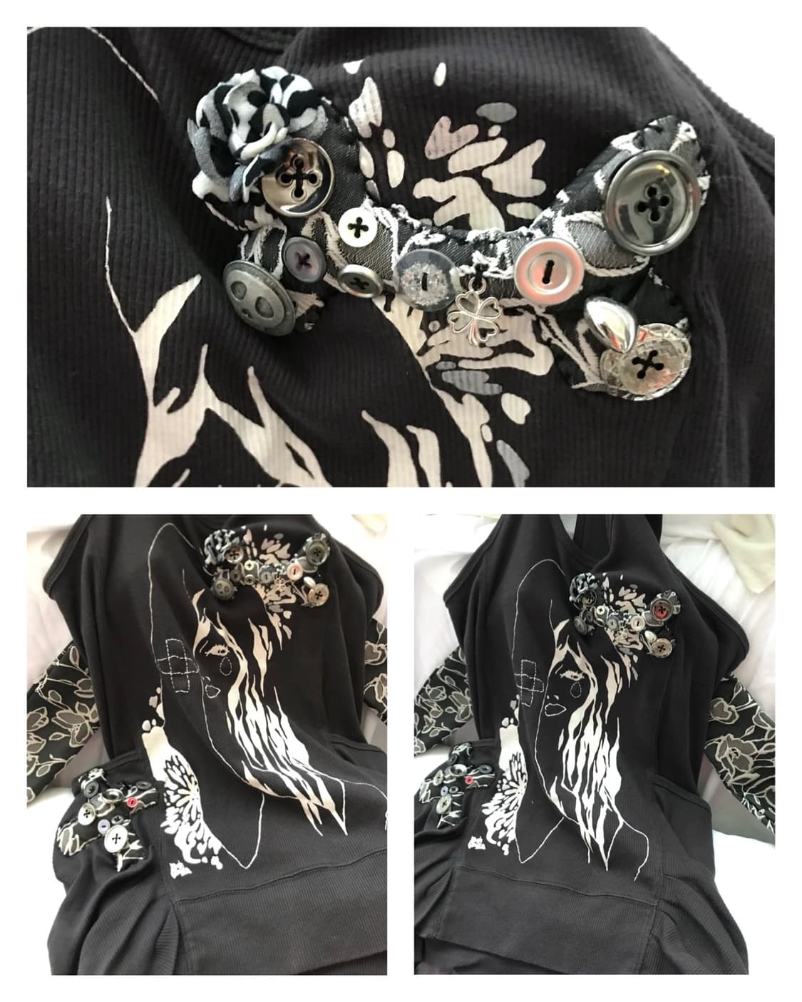 Custom top🩹🏥+midi pintuck skirt set 상품이미지4