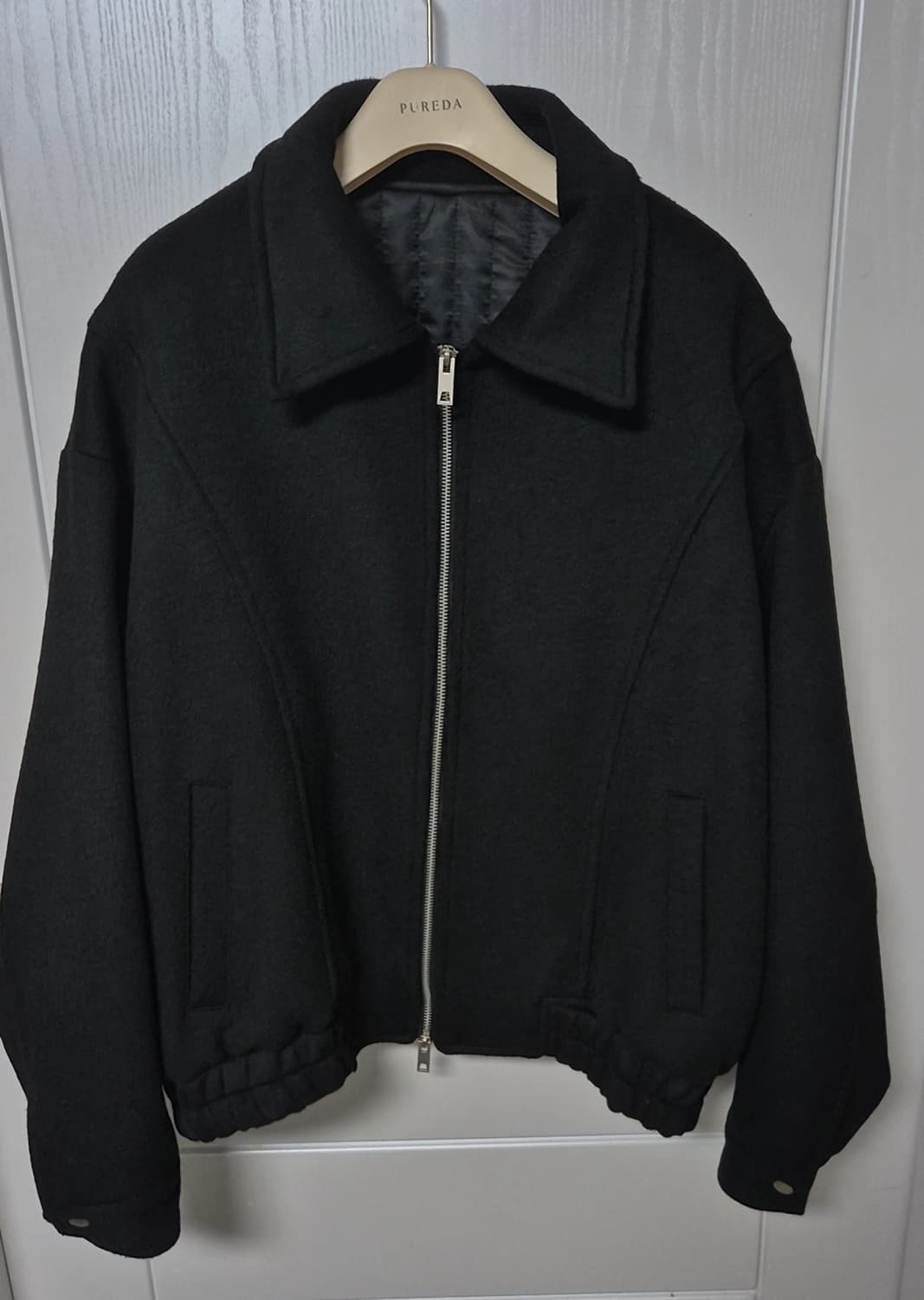 라퍼지스토어 울 블루종 라지 블랙 상품이미지3