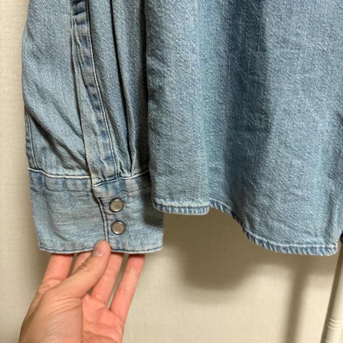리바이스 웨스턴 데님 셔츠 / 연청, L 상품이미지6