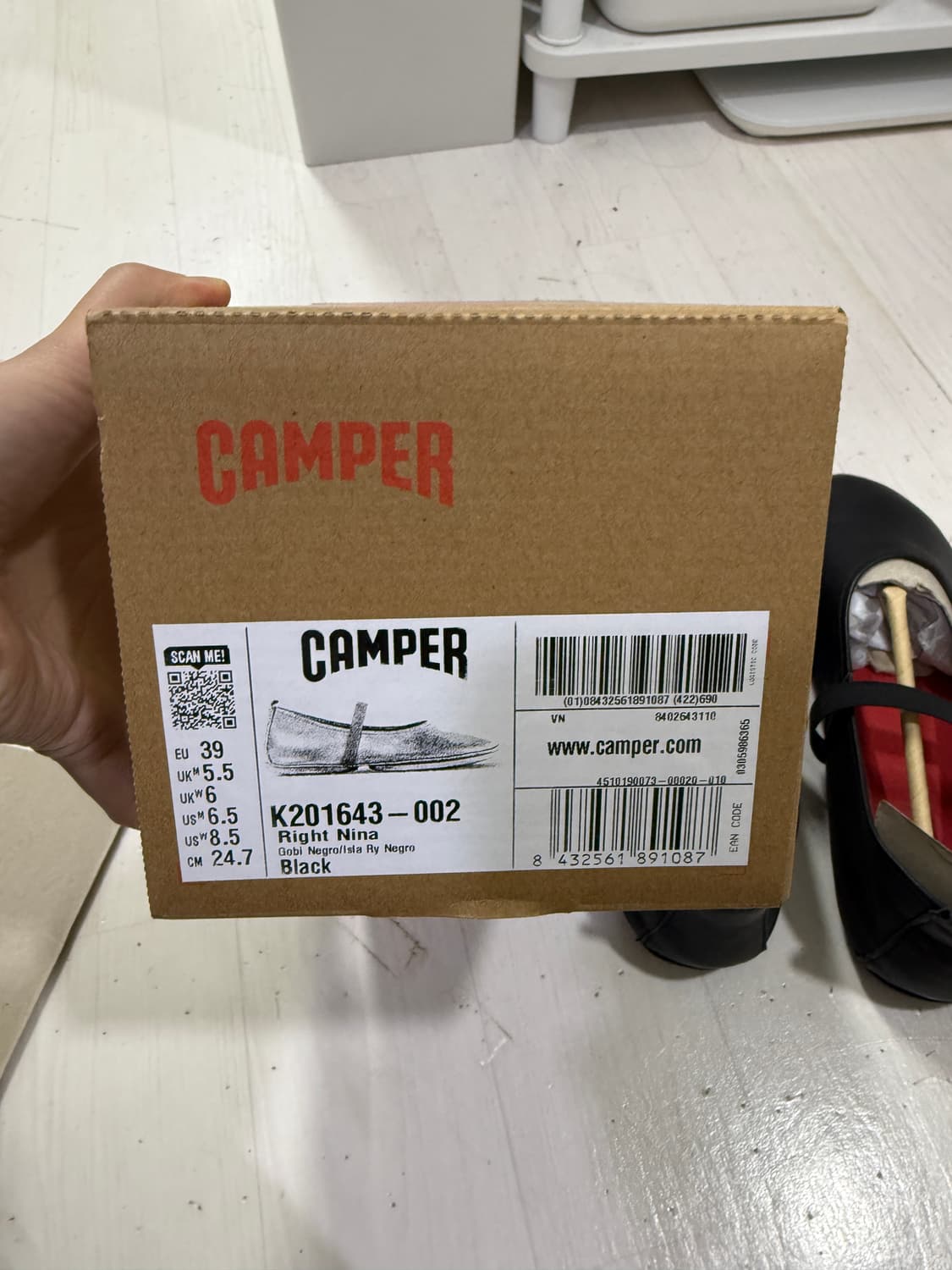 CAMPER 캠퍼 201643-002 라이트 발레리나 플랫슈즈 상품이미지2