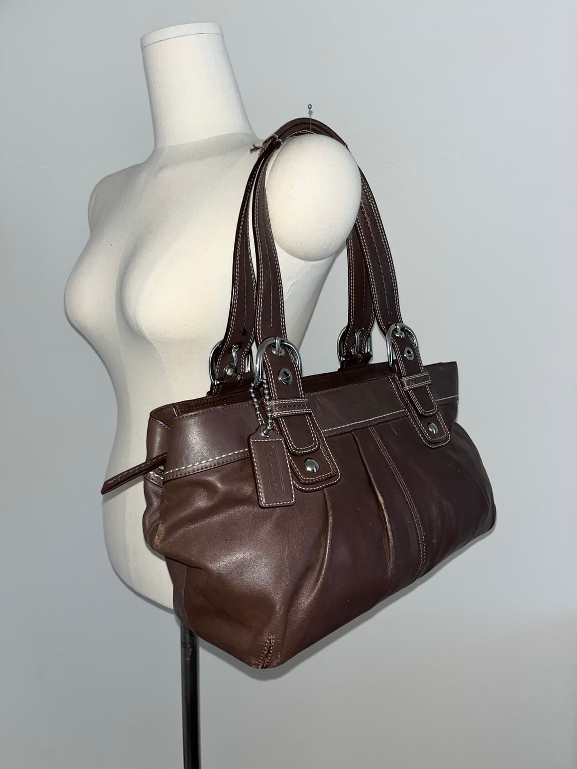 90ss COACH All Brown Shoulder bag 상품이미지3