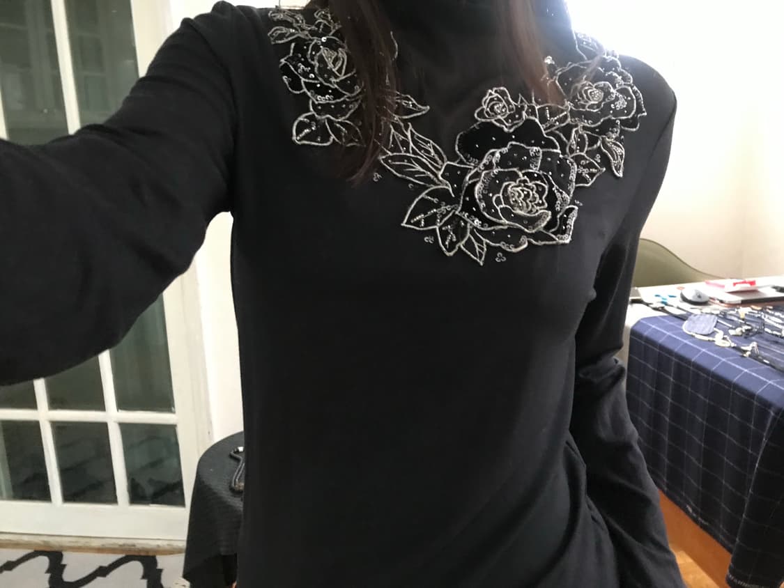 vintage pattern top 상품이미지1