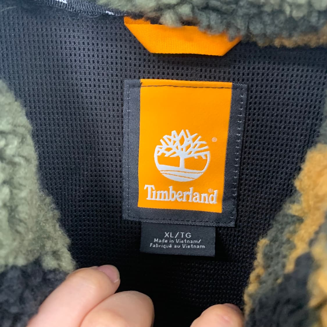 새상품 팀버랜드 카모 패턴 쉐르파 자켓 상품이미지10