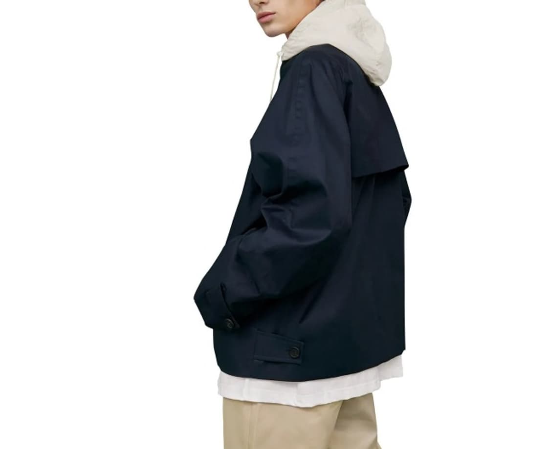 인뎁스리포트 Contrast Hoodie Mac Jacket Navy 상품이미지4