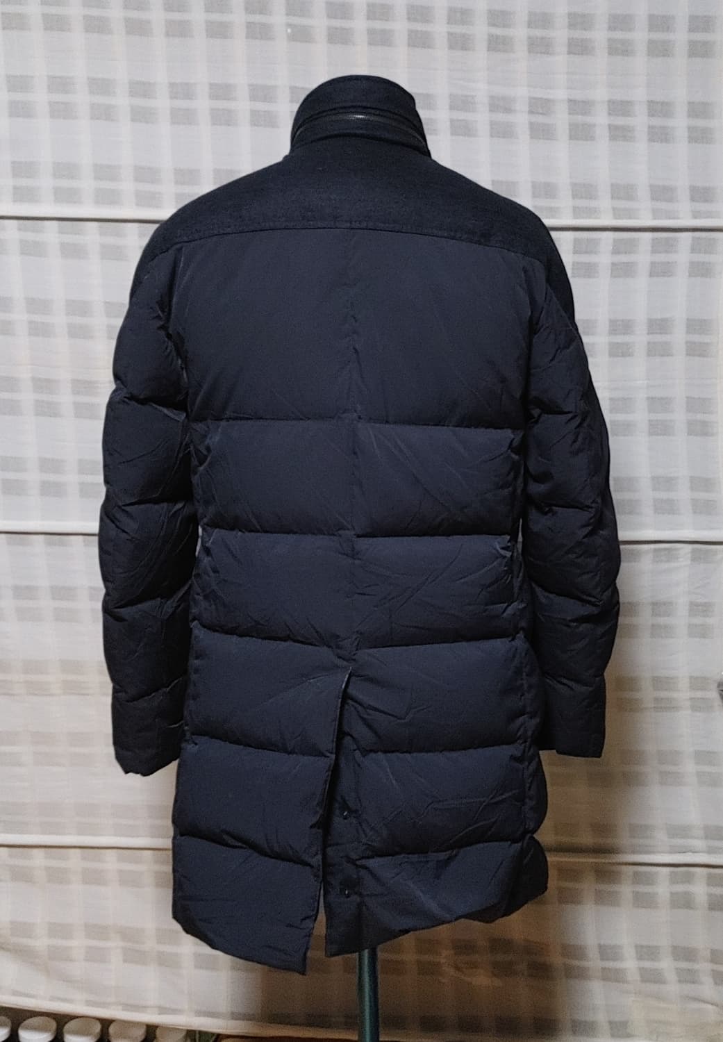 (한섬) 타임옴므 네이비 구스다운 패딩 코트 100 상품이미지2