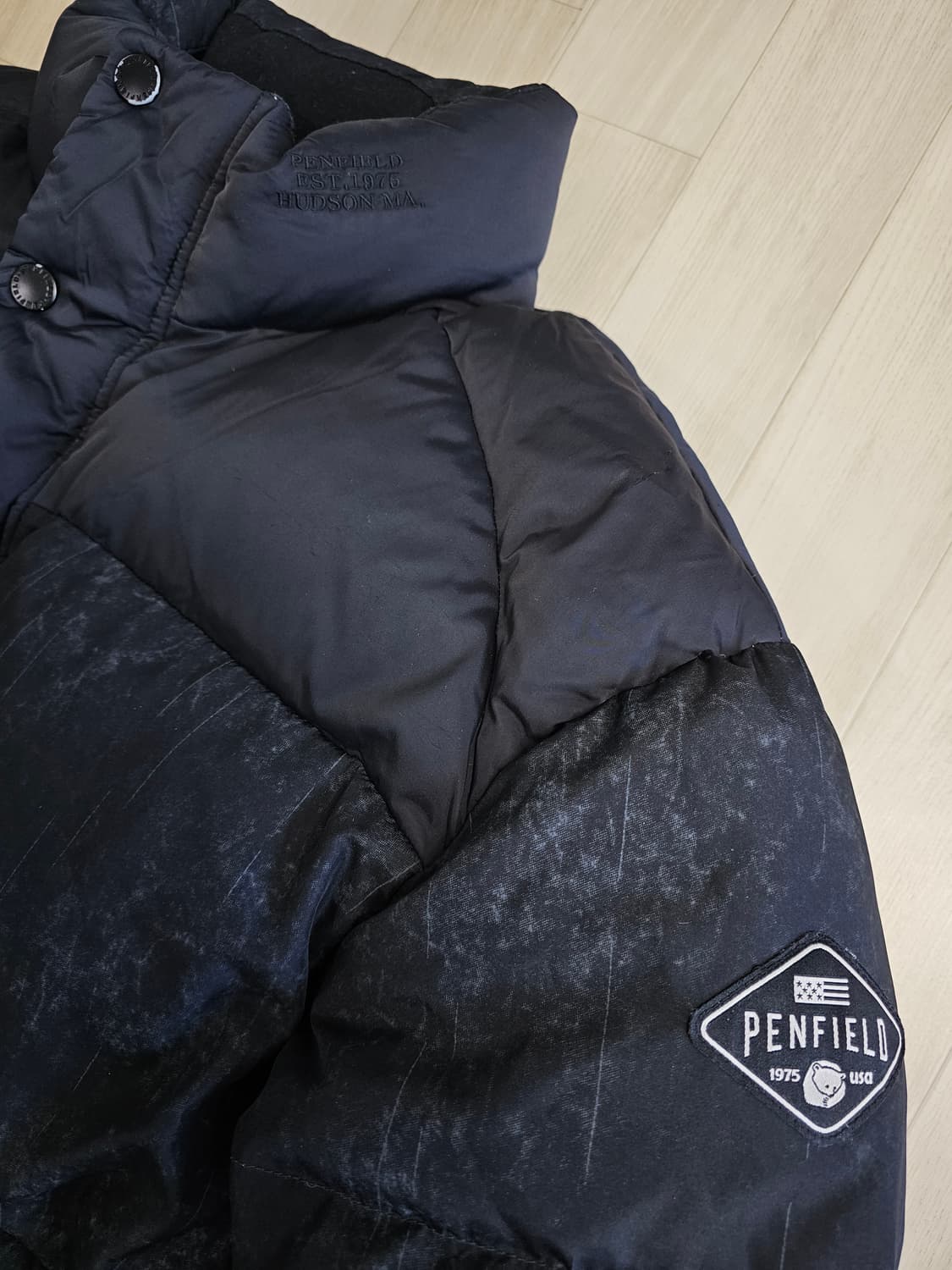 펜필드 다운 패딩 자켓 블랙 XL 상품이미지3