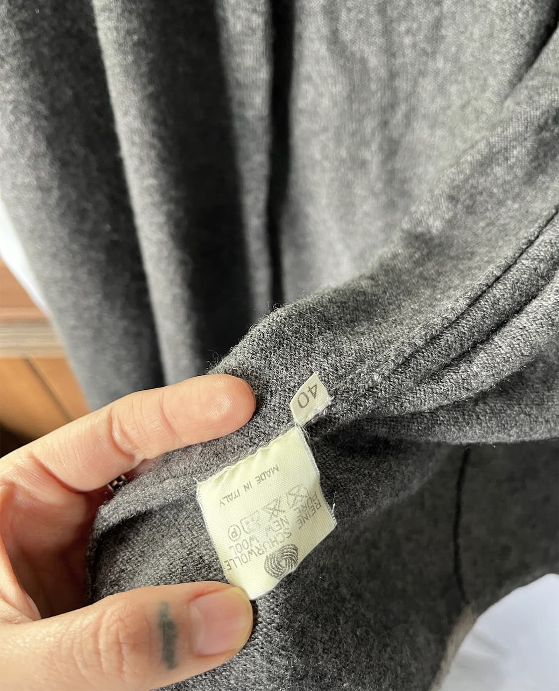 JIL SANDER wool drape cardigan grey 상품이미지9