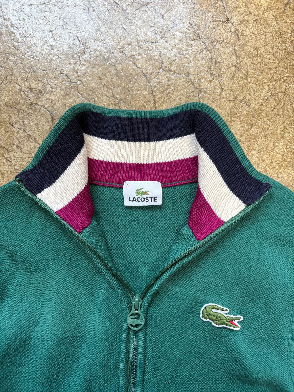라코스테 울 니트 집업 자켓 상품이미지3