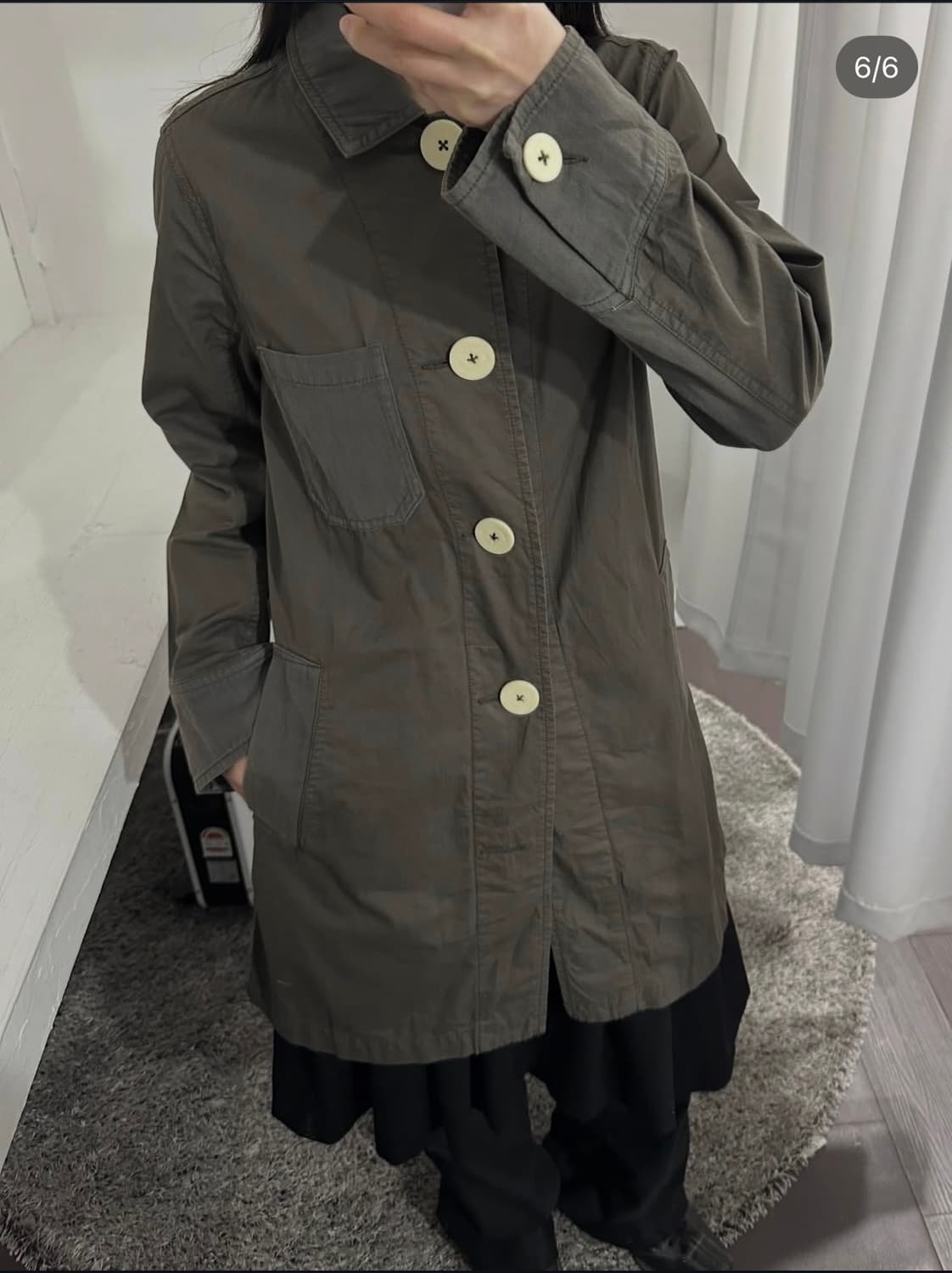 cube sugar button long jacket 상품이미지4