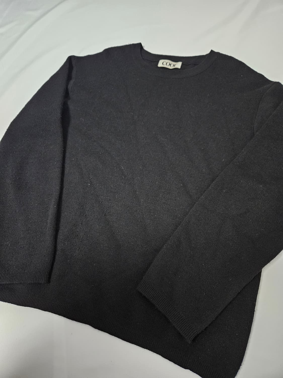 쿠어 coor 울 크루넥 니트 스웨터 티셔츠 XL 상품이미지2