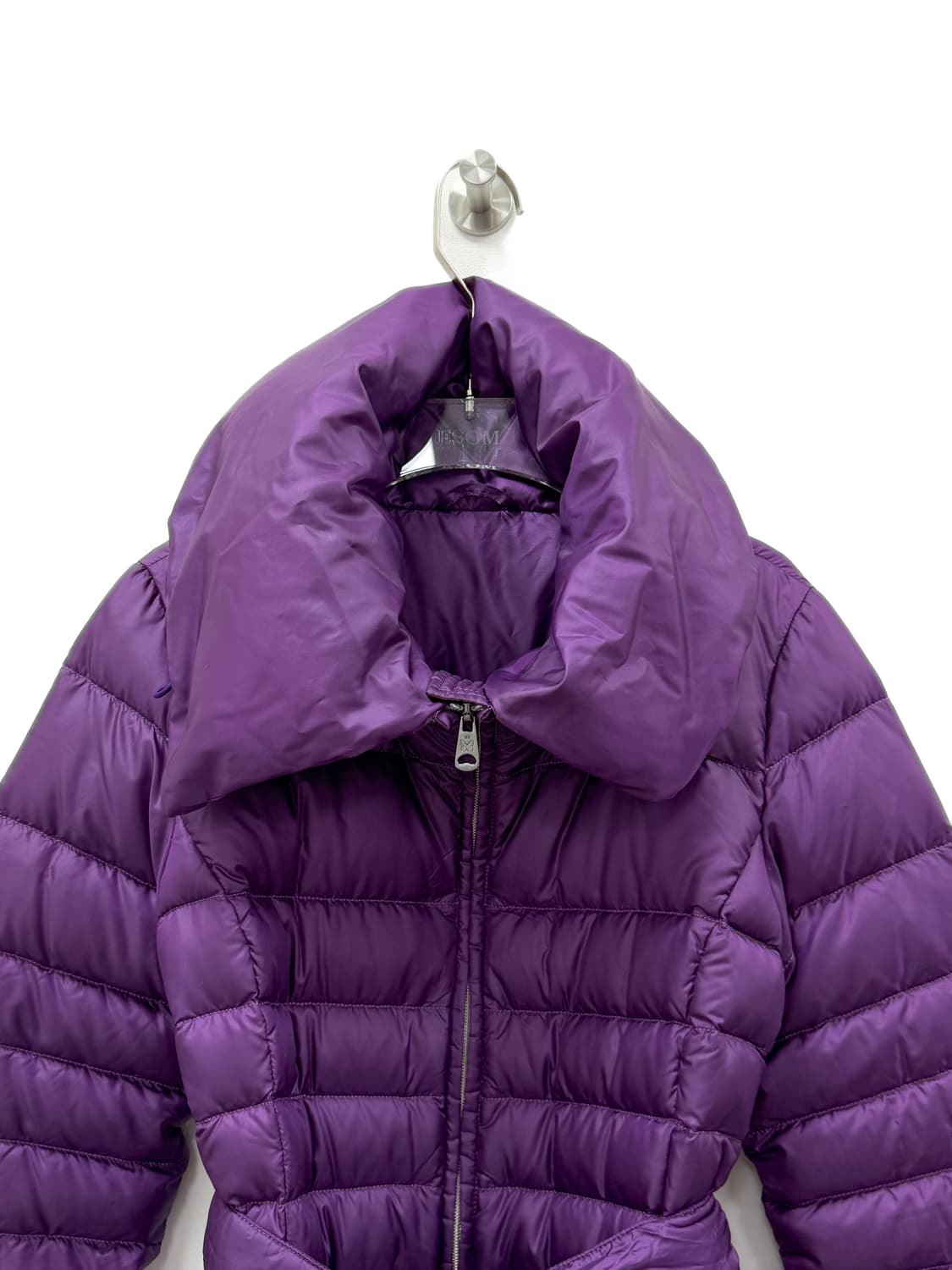 막스마라 WEEKEND LINE 퍼플 라이트 구스다운 벨티드 코트 상품이미지3